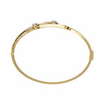 Pear Shaped Diamond Gold Bangle