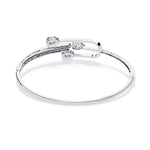 Pear Shaped Diamond Gold Bangle