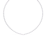 Pear-Shaped Diamond Tennis Necklace
