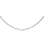 Pear-Shaped Diamond Tennis Necklace