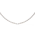 Pear-Shaped Diamond Tennis Necklace