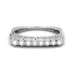 Pearl Halo Diamond Bangle