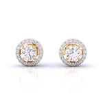 Posh Halo Diamond Earrings
