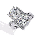 4.8 Carat Cushion Lab Grown Diamond Ring