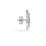 Pretty Flower Studs with Diamond Sparkle