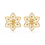 Pretty Flower Studs with Diamond Sparkle