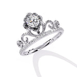 Crownstone Diamond Engagement Ring