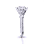 3 Carat Radiant Accents Diamond Ring