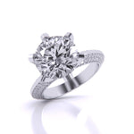 3 Carat Radiant Accents Diamond Ring