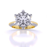 3 Carat Radiant Accents Diamond Ring