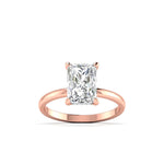 4 Carat Radiant Cut Diamond Solitaire Ring