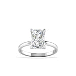 4 Carat Radiant Cut Diamond Solitaire Ring