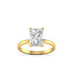 4 Carat Radiant Cut Diamond Solitaire Ring