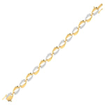 Radiant Gold Diamond Link Bracelet