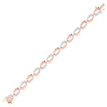 Radiant Gold Diamond Link Bracelet