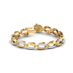 Radiant Gold Diamond Link Bracelet