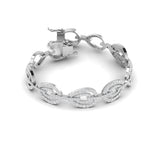 Glided Diamond Chain Bracelet