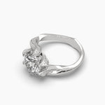 Round Cut Diamond Twisted Ring