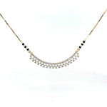 Round Cut Diamonds Minimalist Stylish Mangalsutra