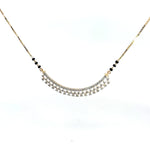 Round Cut Diamonds Minimalist Stylish Mangalsutra