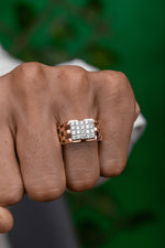 Round Cut Diamonds Pave Ring