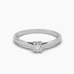 Round Cut Small Diamond Ring