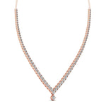 Round Cut Studded Diamonds Necklace
