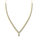 Round Cut Studded Diamonds Necklace