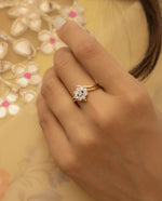 Round Diamond Cluster Ring