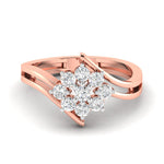 Round Diamond Cluster Ring