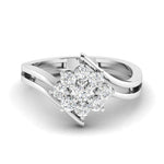 Round Diamond Cluster Ring