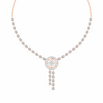Round Diamond Pendant Y-Necklace