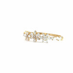 Fancy Shape Diamonds Leaf Style Bangle