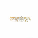 Fancy Shape Diamonds Leaf Style Bangle