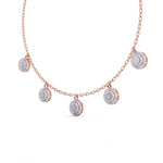 Round-Laced Diamond Necklace
