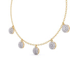Round-Laced Diamond Necklace