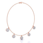 Round-Laced Diamond Necklace