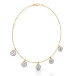 Round-Laced Diamond Necklace