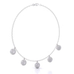 Round-Laced Diamond Necklace