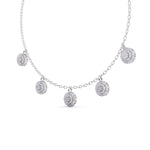 Round-Laced Diamond Necklace