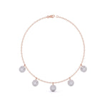 Round-Laced Diamond Necklace