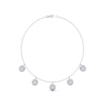 Round-Laced Diamond Necklace