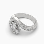 Round & Pear Cut Diamond Ring
