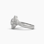 Round & Pear Cut Diamond Ring