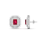 Sangria Diamond Studs