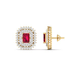 Sangria Diamond Studs