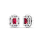 Sangria Diamond Studs