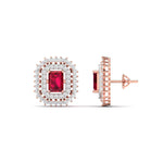 Sangria Diamond Studs