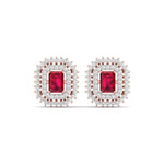 Sangria Diamond Studs