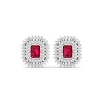 Sangria Diamond Studs